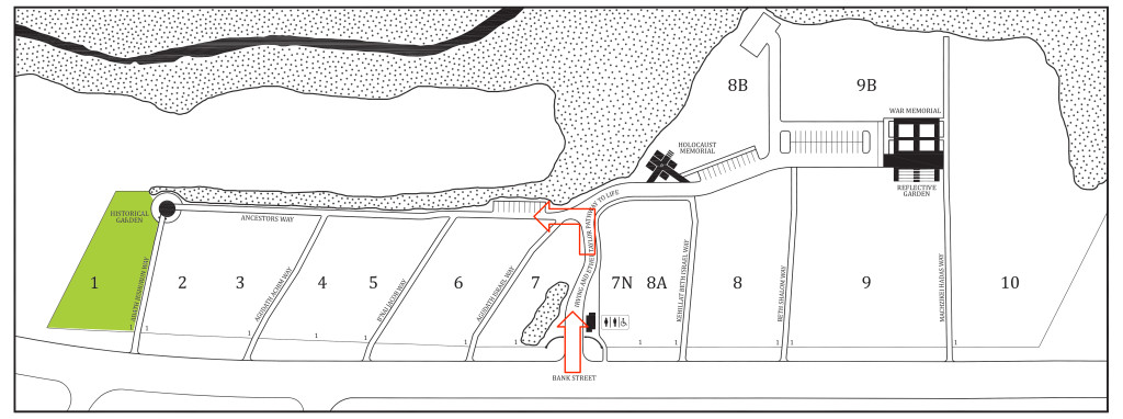 Bank Street Cemetery Map